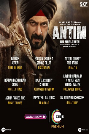 Download  Antim (2021) WEB-DL Hindi Full Movie 480p [400MB] | 720p [1.3GB] | 1080p [3.2GB]