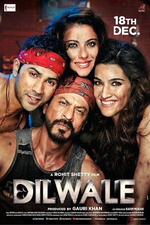 Download  Dilwale (2015) Hindi Full Movie 480p [400MB] | 720p [1GB] | 1080p [4GB]