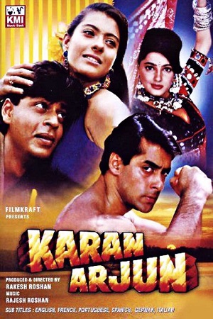 Download  Karan Arjun (1995) Hindi Full Movie HDRip 480p [450MB] | 720p [1.4GB] | 1080p [4.3GB]