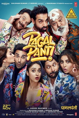 Download  Pagalpanti (2019) Hindi Full Movie 480p [400MB] | 720p [1.2GB] | 1080p [4GB] | 2160p 4K [11.1GB]