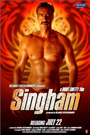 Download  Singham (2011) Hindi Full Movie 480p [400MB] | 720p [1GB] | 1080p [4GB]