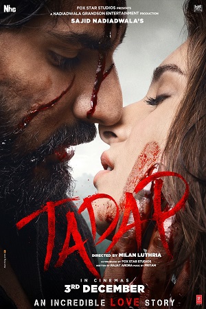 Download  Tadap (2021) Hindi Full Movie 480p [430MB] | 720p [1.1GB] | 1080p [2GB] | 2160p [17GB]